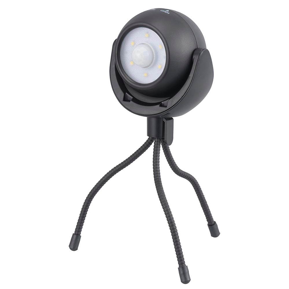 LEDガーデンライト(明暗+人感センサー/昼白色/100 lm/防水性能IPX5/着脱式三脚付/単3形×3本使用/ブラック)_06-5051_LS-B100JT-3K_OHM(オーム電機)